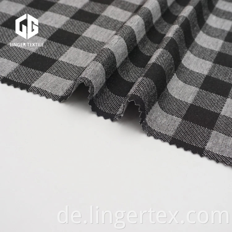 Überprüfen Sie Design Classic Jacquard Interlock Cotton Fabric für Mode